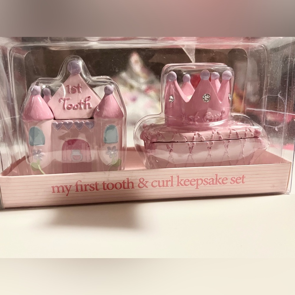 Baby’s First Tooth and Haircut Keepsake Set
